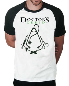 Camiseta Raglan Doctors Creed na internet