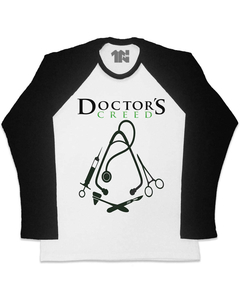 Camiseta Raglan Manga Longa Doctors Creed