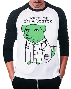 Camiseta Raglan Manga Longa Dogtor - comprar online