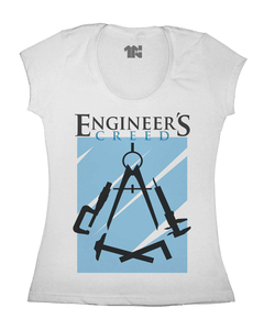 Camiseta Feminina Engineers Creed na internet