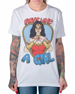 Camiseta Lute como uma Amazona na internet