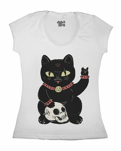 Camiseta Feminina Gato da Sorte na internet