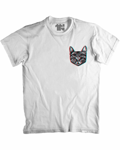 Camiseta Gato Lúdico de Bolso