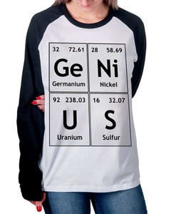 Camiseta Raglan Manga Longa GeNiUS na internet