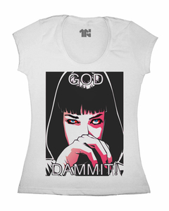Camiseta Feminina God Dammit Mia na internet