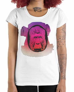 Camiseta Feminina Gorila Espacial