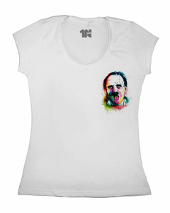 Camiseta Feminina Canibal Colorido de Bolso - comprar online