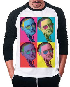 Camiseta Raglan Manga Longa Hawking Warhol - comprar online