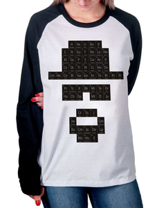 Camiseta Raglan Manga Longa Heisenberg Periódico na internet