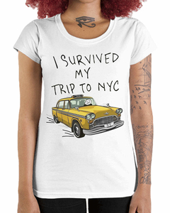 Camiseta Feminina I Survived My Trip To NY
