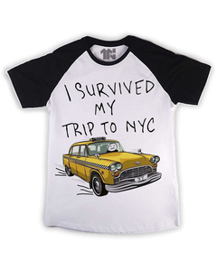 Camiseta Raglan I Survived My Trip To NY