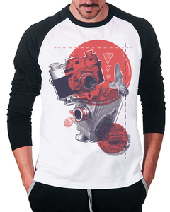 Camiseta Raglan Manga Longa Foto/Video - comprar online