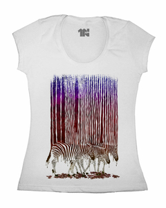 Camiseta Feminina Listras de Zebra na internet