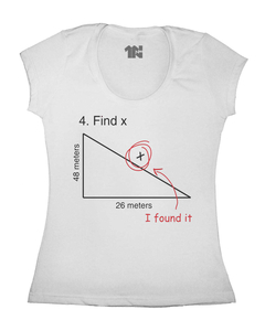 Camiseta Feminina Encontre o X - Camisetas N1VEL