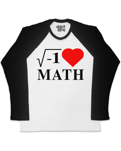 Camiseta Raglan Manga Longa Matemática