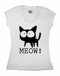 Camiseta Feminina Miau na internet
