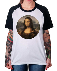 Camiseta Raglan Mona Lisa na internet