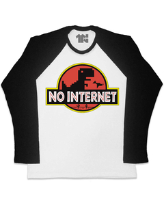Camiseta Raglan Manga Longa No Internet