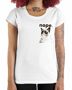 Camiseta Feminina Nope de Bolso