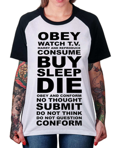 Camiseta Raglan da Vida na internet