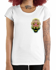 Camiseta Feminina Onça Pintada de Bolso