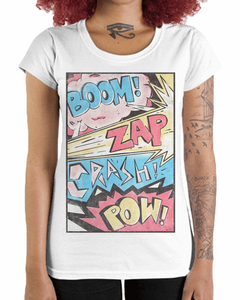 Camiseta Feminina de Onomatopeias