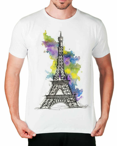 Camiseta Paris Aquarela - comprar online