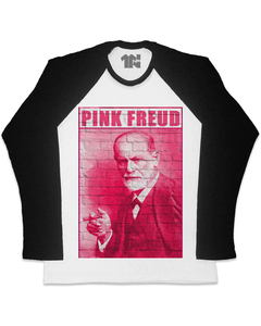 Camiseta Raglan Manga Longa Pink Freud