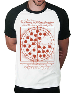 Camiseta Raglan Pizza Vitruviana - comprar online