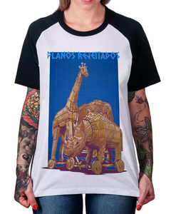 Camiseta Raglan Planos Rejeitados na internet