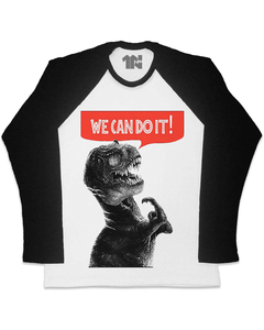 Camiseta Raglan Manga Longa Poder Rex