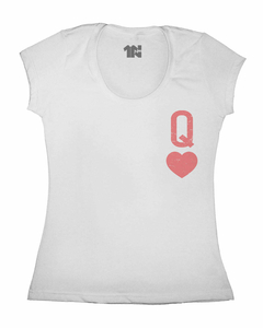 Camiseta Feminina Rainha de Copas na internet