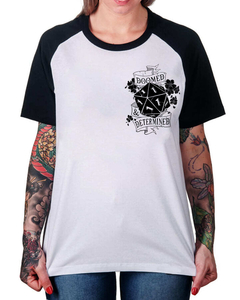 Camiseta Raglan Perdição Determinada no Bolso - Camisetas N1VEL