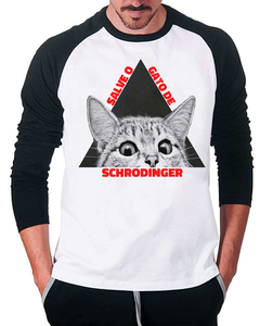 Camiseta Raglan Manga Longa Salve o Gato! - comprar online