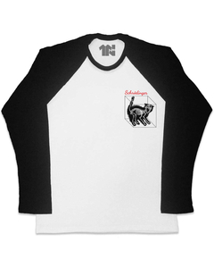 Camiseta Raglan Manga Longa Schrodinger