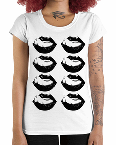 Camiseta Feminina Sexteto de Bocas