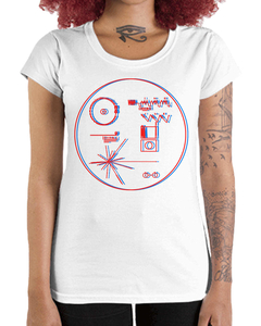 Camiseta Feminina Voyager Golden Record