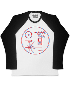 Camiseta Raglan Manga Longa Voyager Golden Record