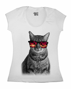 Camiseta Feminina Gato do Verão na internet