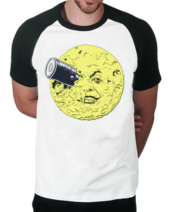 Camiseta Raglan Viagem a Lua de Julio Verne - comprar online
