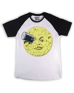 Camiseta Raglan Viagem a Lua de Julio Verne