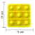 Aplique 3D Interativo para Decoração Pop IT Amarelo em EVA Cod 123019 - PIFFER - buy online