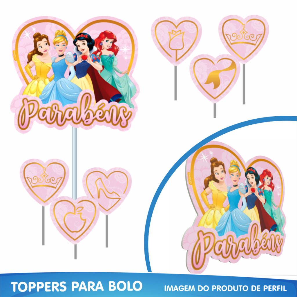 BOLO PRINCESAS DISNEY FACIL DE DECORAR 