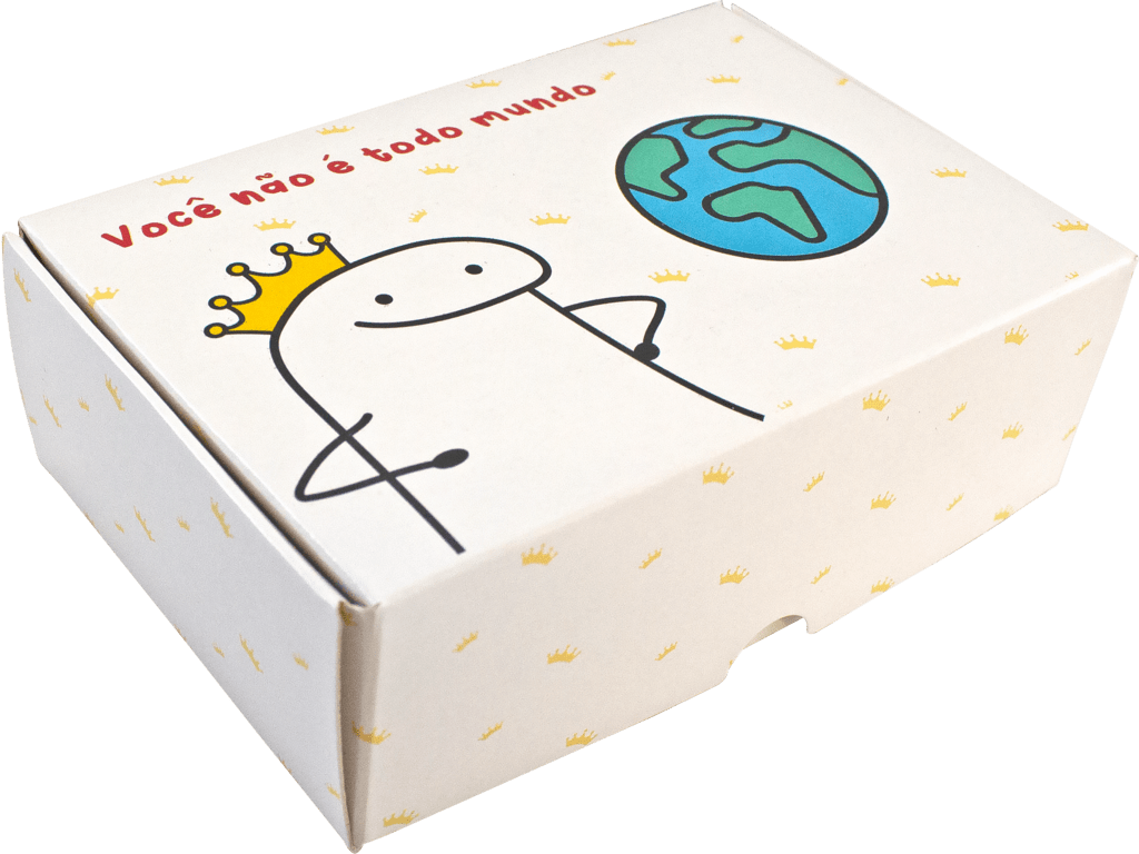 Caixa para Bolo Bentô Cake Flork Meme - 8 Unidades 