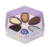 10un Caixa Hexa Degustação 6 Ovos 50g 4249 Páscoa Cute - Ideia Embalagens - BAndeja para 6 mini ovos 50g