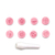 Kit 8 Mini Carimbos Frutas Rosa Bebe - Blue Star - comprar online