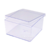 Caixa Box Quadrada Cristal 1500ml Especial Sobremesa de Natal - 15x15cm BLUE STAR - comprar online