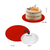 Base Para Bolo Laminada Cake Board Vermelha/Prateada - Cod 20015 - Duster Festas - comprar online