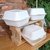 Kit Bento Cake 10un Lancheiras Biodegradáveis + 10un Talher de Madeira Garfo Eco Friendly - Embalike