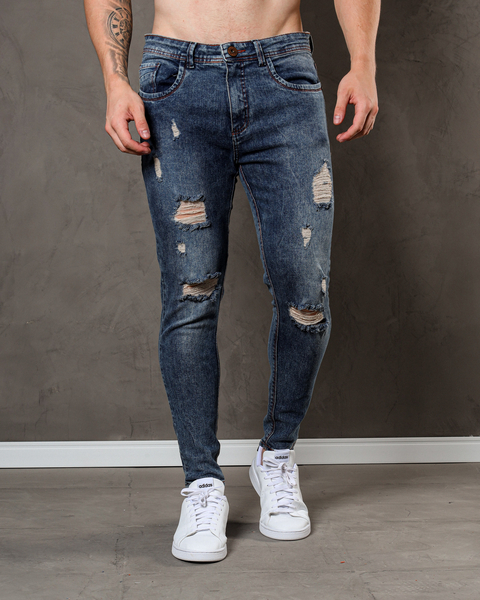 Calça Cargo Jogger Sarja Cinza - Caunt Jeans
